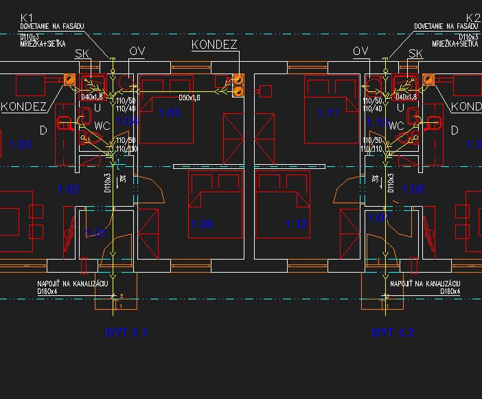 Kanalizácia /ukážka z projektu/